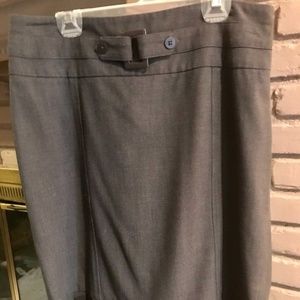 Larry Levine Career Skirt Gray